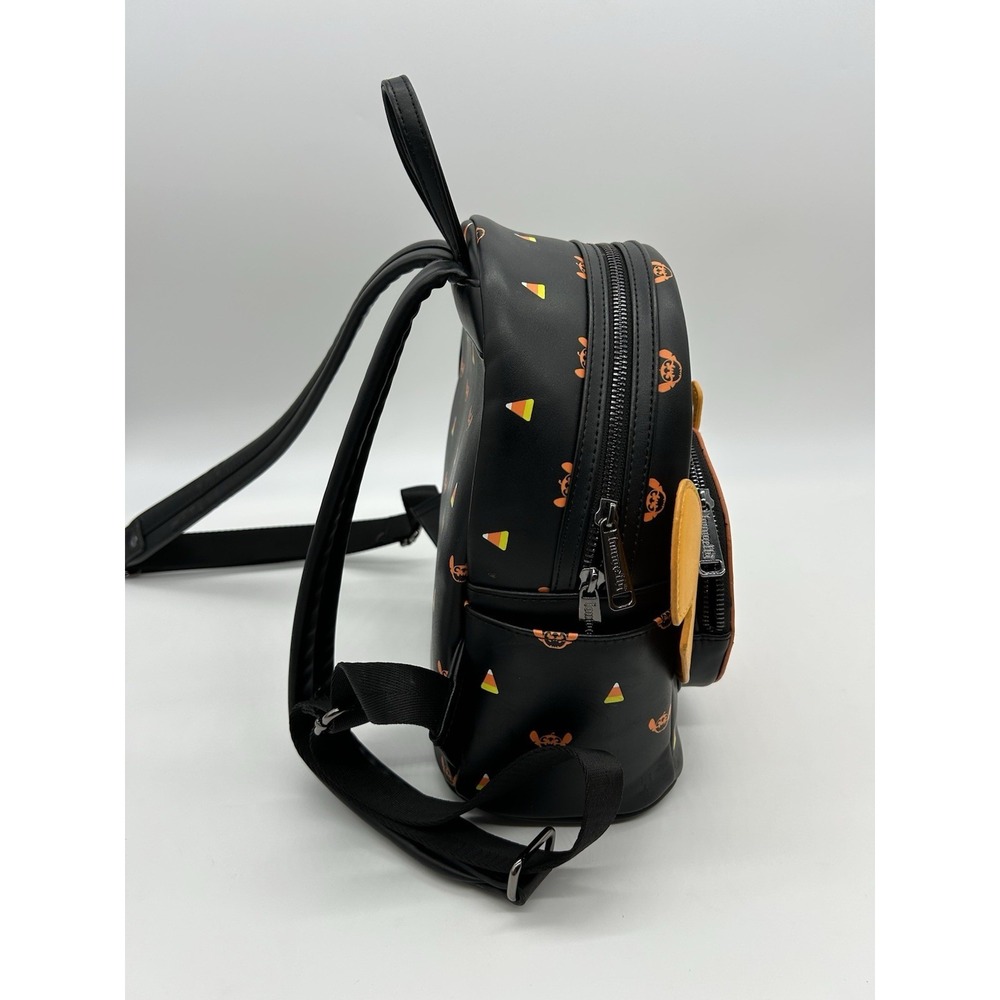 Disney Loungefly Boxlunch Exclusive Stitch Jack-o'-Lantern Pumpkin Mini Backpack - Picture 4 of 13